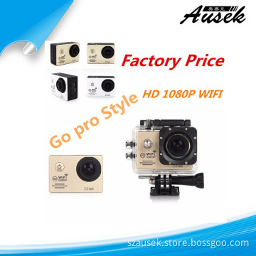 Go pro style waterproof 30m mini sports head camera full hd 1080p action camera wifi sj4000